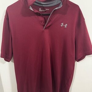 Under Armour Men's Burgundy Polo Shirt